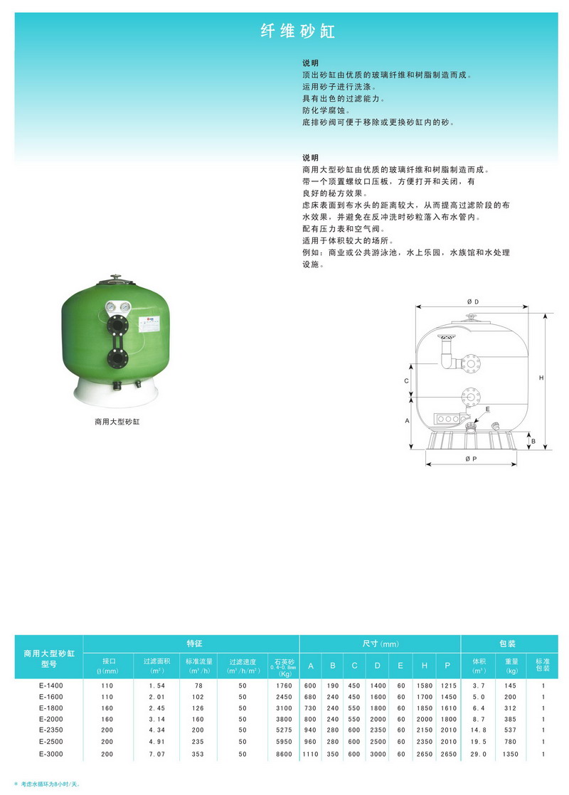 ESPA亚士霸侧式沙缸